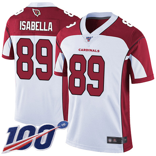 Arizona Cardinals Limited White Men Andy Isabella Road Jersey NFL Football 89 100th Season Vapor Untouchable